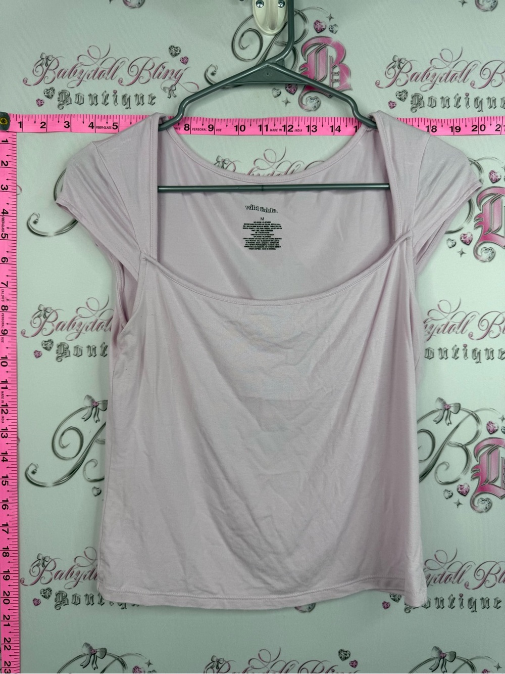 wild fable tshirt Light Pink Scoop Neck Womens Top